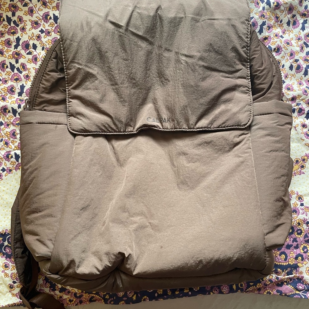 Diaper Backpack with Laptop Sleeve in Hazelnut